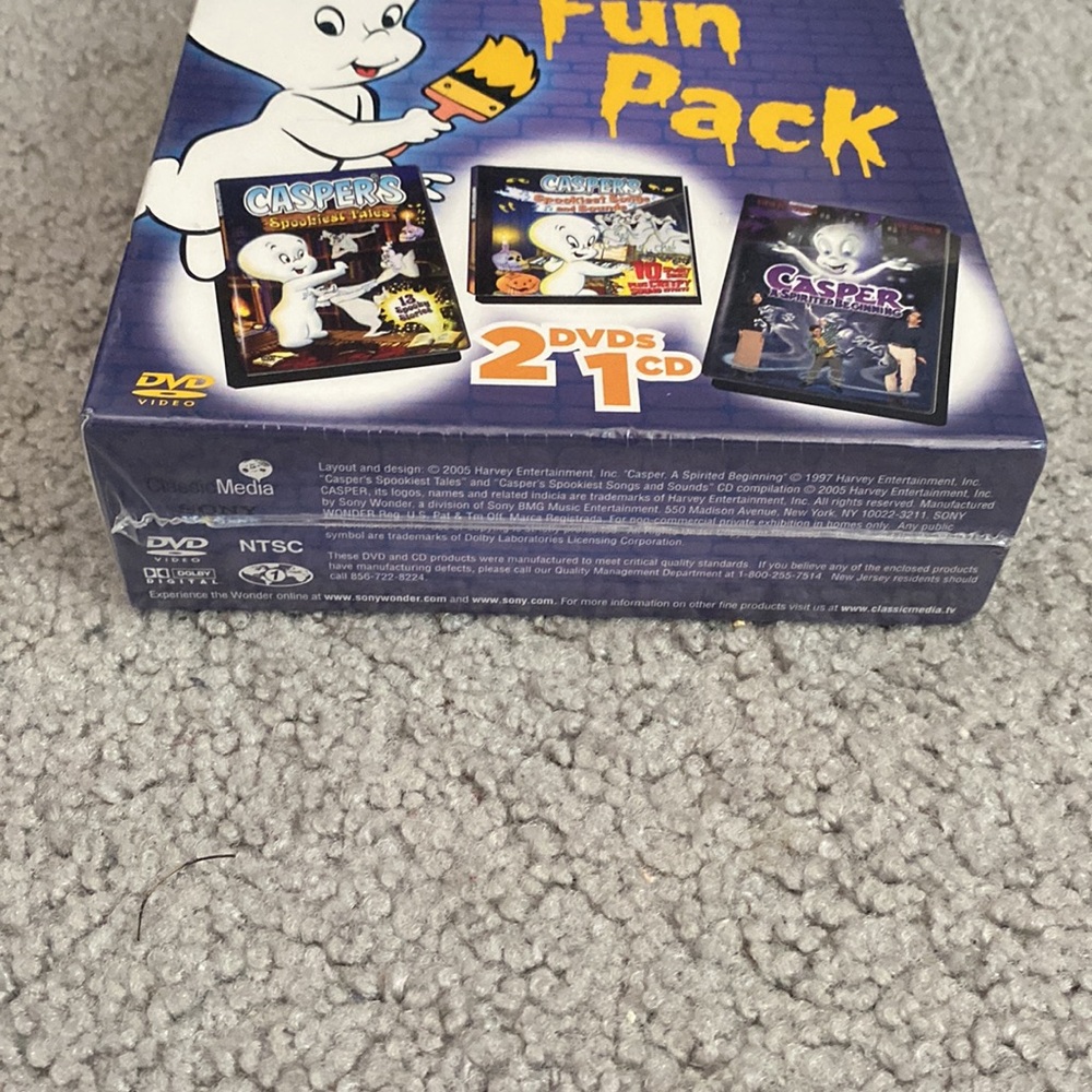 Casper the Friendly Ghost Fun Pack - 2 DVDS + 1 CD - Picture 8 of 8